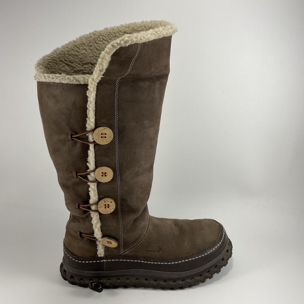 Nike ACG Valenka Brown Leather Puddle Proof Boots 375461-221 Women’s Size 7
